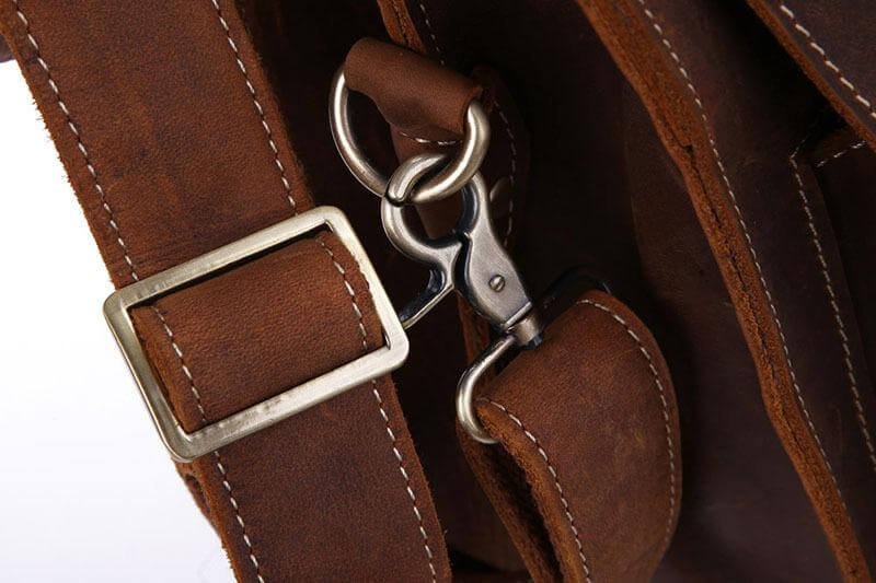 Vintage Leather Laptop Bag — Top Grain — view 2